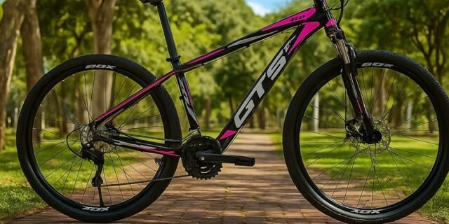 Bicicleta Aro 29 Gts Alumínio Rdx 24v Freio A Disco Cor Preto/rosa Tamanho Do Quadro 17