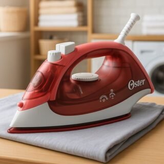 Ferro de Passar a Vapor Oster, Aeroceramic, Base Cerâmica, 220V, Vermelho, 1400W, GCSTBS5053