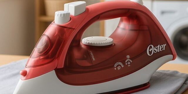 Ferro de Passar a Vapor Oster, Aeroceramic, Base Cerâmica, 220V, Vermelho, 1400W, GCSTBS5053