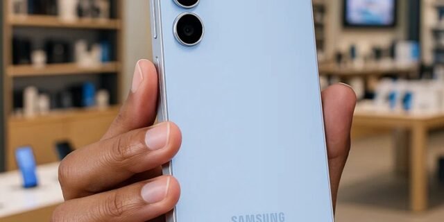 Smartphone Samsung Galaxy S24 FE 128GB Azul 5G 8GB RAM 6,7″ Câm. Tripla + Selfie 10MP