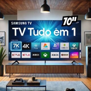 Smart TV 70” 4K UHD LED Samsung 70DU7700 – Wi-Fi Bluetooth Alexa 3 HDMI