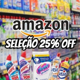 Seleção em Produtos de Limpeza com Cupom de 25% Off