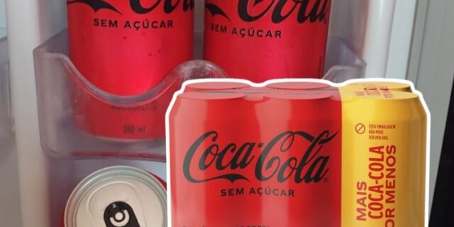 Pack de Coca-Cola sem Açúcar 350Ml 6 unidades
