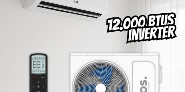 Ar-Condicionado Split Inverter 12000 BTUs EOS Master Inverter High Wall Quente e Frio EASM12001IQI/EASM12001IQE 220V