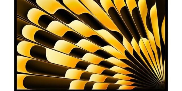 Apple 2024 MacBook Air 15 Polegadas Processador M3 Da Apple Com CPU 8core E GPU 10core, 16GB Memória Unificada 256 GB Luz Das Estrelas