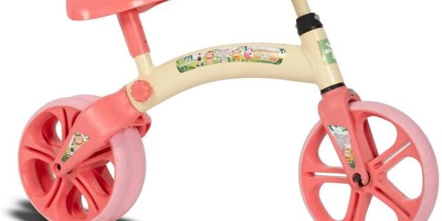 Verden Bicicleta de Equlibrio em Aluminio Balance Safari Baby Bege e Goiaba