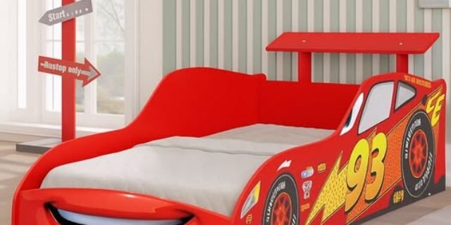 Cama De Solteiro Carro Mcqueen Vermelho