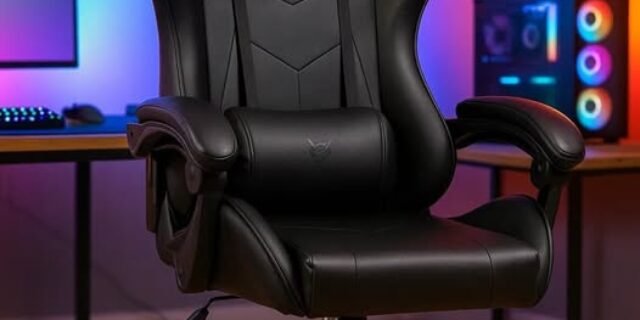 Cadeira Gamer Preta Healer Wells Reclinável Giratória