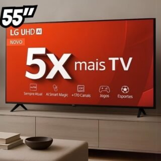 Smart TV 4K 55″ LG UHD 55UT8000 Processador A5 Ger7 AI Alexa
