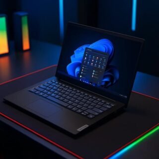 Notebook Lenovo Lenovo V14 G4 AMN AMD Ryzen 5 7520U 8GB 256GB SSD DOS 14″ – 83GE000DBR Preto