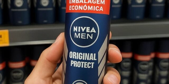 NIVEA MEN Desodorante Antitranspirante Aerossol Original Protect 200ml – Proteção eficaz de 48 horas contra suor e mau odor, desenvolvido