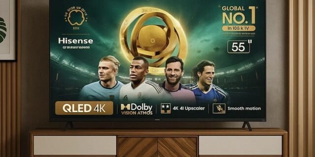 Hisense Smart TV UHD 4K QLED 55″ Polegadas 55Q6N