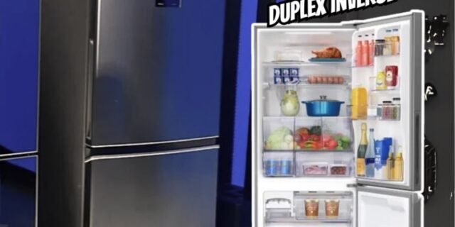 Geladeira/Refrigerador Panasonic Frost Free Duplex Inverse Aço Escovado 460L NR-BB64PV1X – 110V