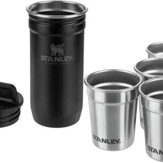 Conjunto de copos de shot Stanley Adventure, preto fosco, 59 ml cada