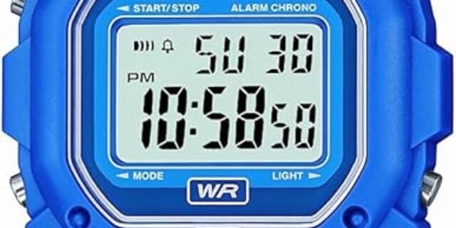 Casio Relógio unissex F-108WH-1ACF grande quadrado digital quartzo preto