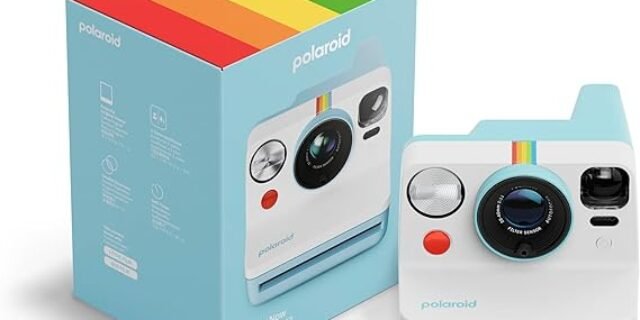 Polaroid Câmera instantânea Now 3ª geração tipo I – azul ártico – somente câmera sem filme (9157)