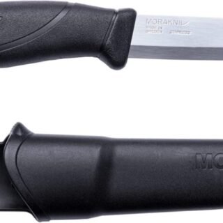 Morakniv Faca Companion de lâmina fixa para ambientes externos com lâmina de aço inoxidável Sandvik, 10 cm