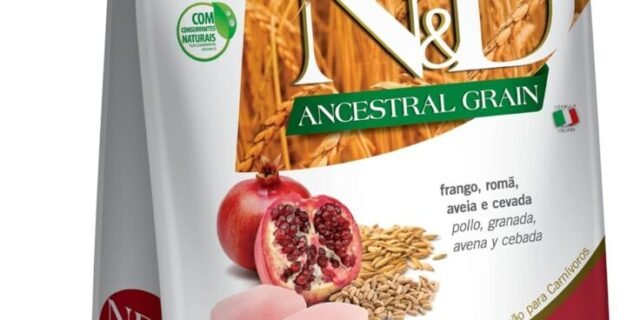 Farmina N&D Ancestral para Cães Adultos de Raças Grandes e Gigantes Sabor Frango, Romã, Aveia e Cevada 10,1Kg