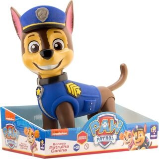 Patrulha Canina, figura de ação colecionavel, Chase gigante e articulado, Mimo brinquedos