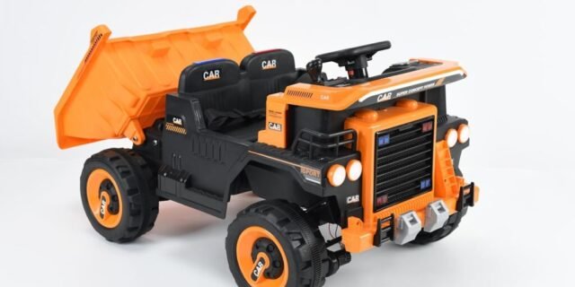 Caminhão Basculante (Laranja) R/C Eletrico 12V Bandeirante