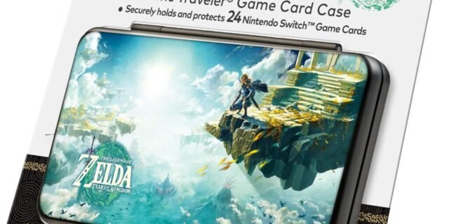 RDS Nintendo Switch Game Card Case – The Legend of Zelda Tears of the Kingdom – Holds 24 Game Cards and 4 microSD Cards