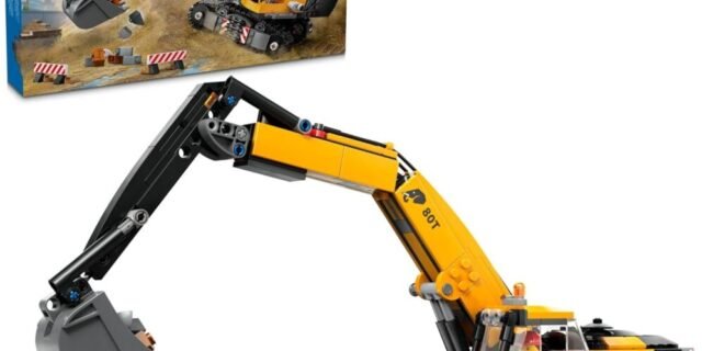 LEGO City Big Vehicles Escavadeira de Construção Amarela 60420