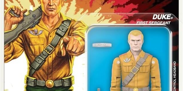 Super7 Reaction+ G.I. Joe Duke (Cartoon) – 3.75″ G.I. Joe Action Figure with Accessories Classic Cartoon Collectibles and Retro Toys