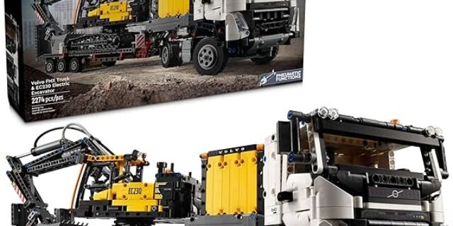 LEGO Technic Caminhão FMX e Escavadeira Elétrica EC230 da Volvo 42175