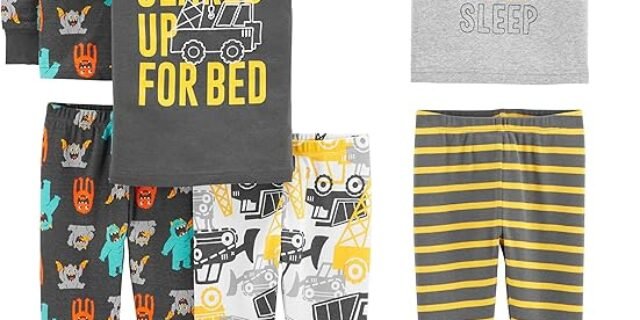 Conjunto de pijama Conjunto de pijama de algodão confortável, Simple Joys by Carter’s, Meninos