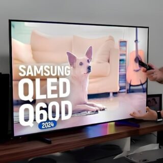 Samsung Smart TV 50″ QLED 4K Q60D 2024, Modo Game, Tela sem limites, Design slim, Visual livre de cabos, Alexa built in
