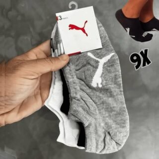 Kit 9 Pares Meias Puma Sapatilha Cano Baixo
