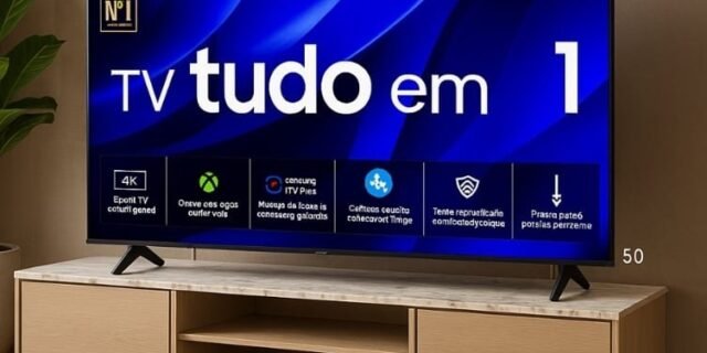 Samsung Smart TV 50″ Crystal UHD 4K 50DU8000 – Painel Dynamic Crystal Color, Gaming Hub