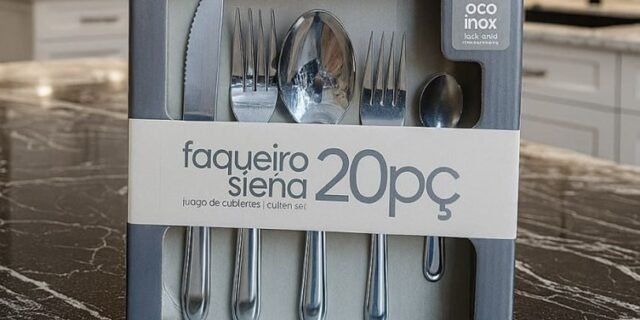 Faqueiro De Aço Inox Siena 20 Peças Brinox