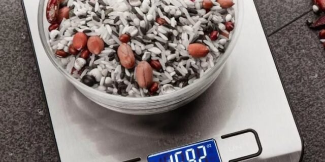 Balança Digital Para Cozinha Em Aço Inox Retangular 10 kg Moderna Display Iluminado Bateria Inclusa – MOMENT