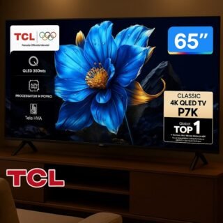 Smart TV 65″ TCL 4K UHD QLED 65P7K Google TV AiPQ Google Assistente 3 HDMI 1 USB