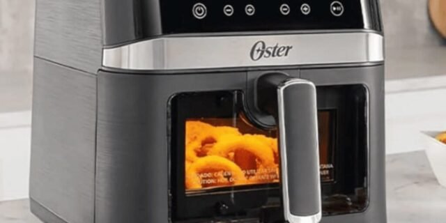 Air Fryer Oster DiamondTech Preto e Prata com Timer 6L