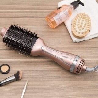 Escova Secadora Mondial ES-02-BI 1200W – 3 Níveis de Temperatura Tourmaline Íon