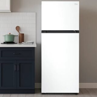 Geladeira/Refrigerador LG Frost Free Inox Duplex Branca 375L GN-B372PQW – 110V