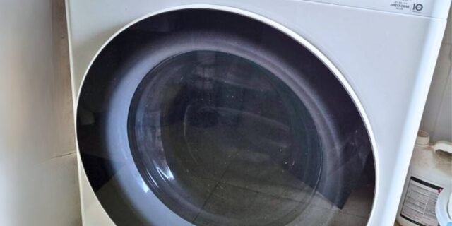 Lava e Seca LG 14kg Smart Smart VC4 CV5014WC4 com – Inteligência Artificial Água Quente e Fria Branca