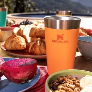 Copo Térmico De Cerveja 473 Ml Laranja Stanley