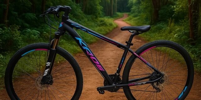 Bicicleta aro 29 KRW S60 Mountain Bike 24 velocidads câmbios Shimano Freio a Disco Suspensão dianteira