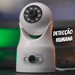 Basike Câmera de Segurança, Wi-Fi 360, 1080p Full HD, Visão Panorâmica e Detecção Humana-4MP, Monitoramento Inteligente, Áudio Bidirecional