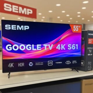 Smart TV 55″ Semp 4K UHD LED S61 Google TV AiPQ Pro Google Assistente 3 HDMI