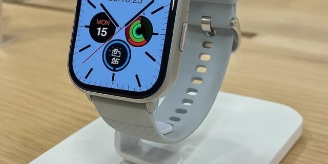 Relógio Digital Feminino Masculino Smartwatch Inteligente Bluetooth, Full Touch a Prova d ‘água IP68 com 120+ Modos de Exercício e Esporte, Cinza