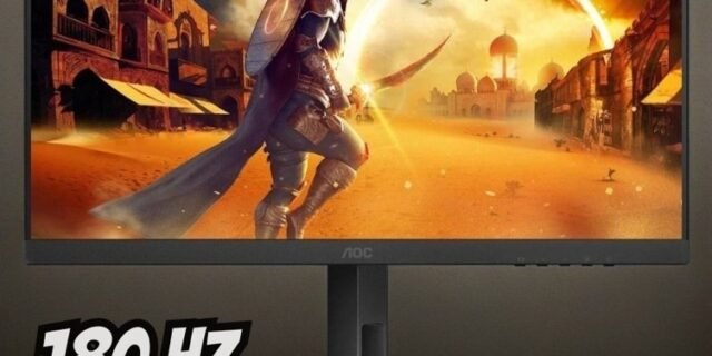 Monitor Gamer AOC 24″ 180Hz 0,5ms IPS Ajuste de Altura 24G4/P