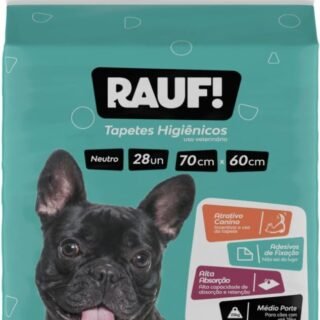 RAUF – TAPETE HIGIENICO PARA CÃES – RAUF NEUTRO 70cmx60cm 28und – Econômico