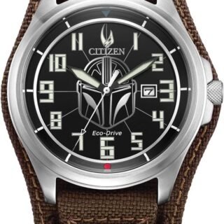 Citizen Relógio masculino Mandalorian Star Wars Eco-Drive