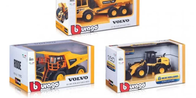Caminhão de Brinquedo Volvo New Holland – Roda Livre Bburago