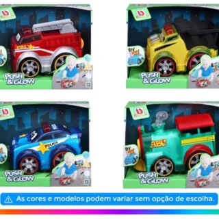 Caminhão de Brinquedo Miniatura Push Glow – Roda Livre Bburago Junior