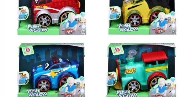 Caminhão de Brinquedo Miniatura Push Glow – Roda Livre Bburago Junior